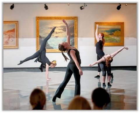 student dancers performing